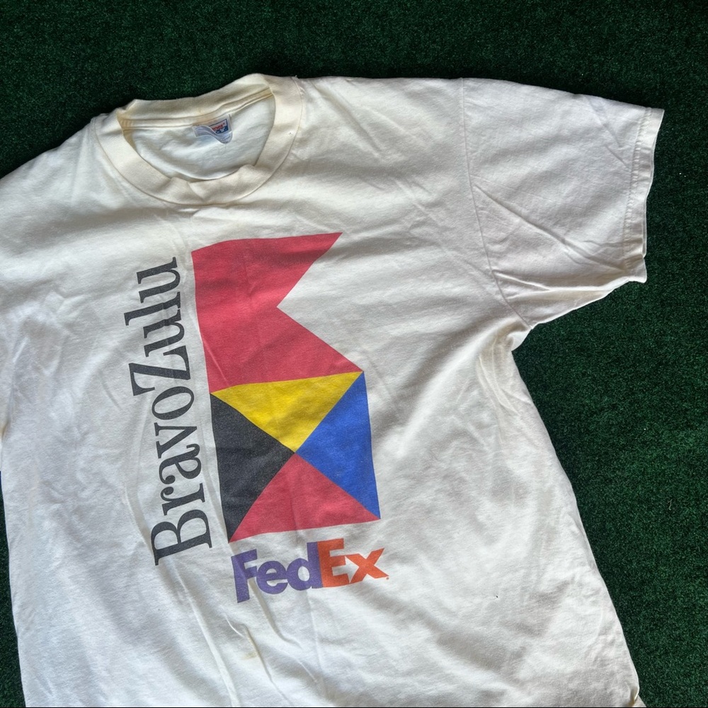 Vintage 97 FedEx employee promo shirt